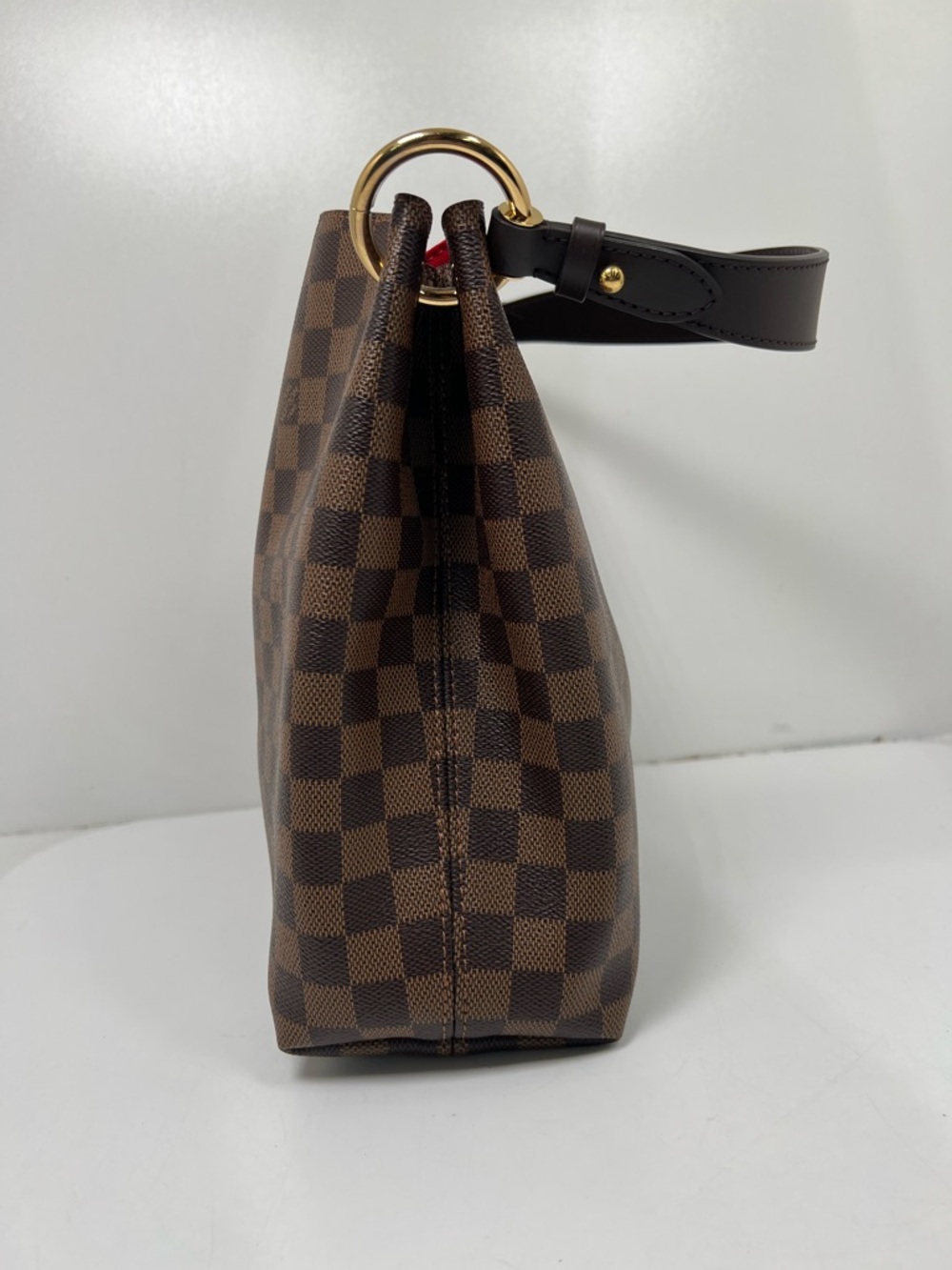 Authentic Louis Vuitton Damier Graceful PM Shoulder Bag + Box + Dust Bag + Recpt - Picture 4 of 8